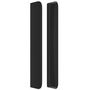 Voir la diapositive 4 : VIDAXL Tete de lit avec oreilles Noir 203x16x118/128 cm Similicuir
