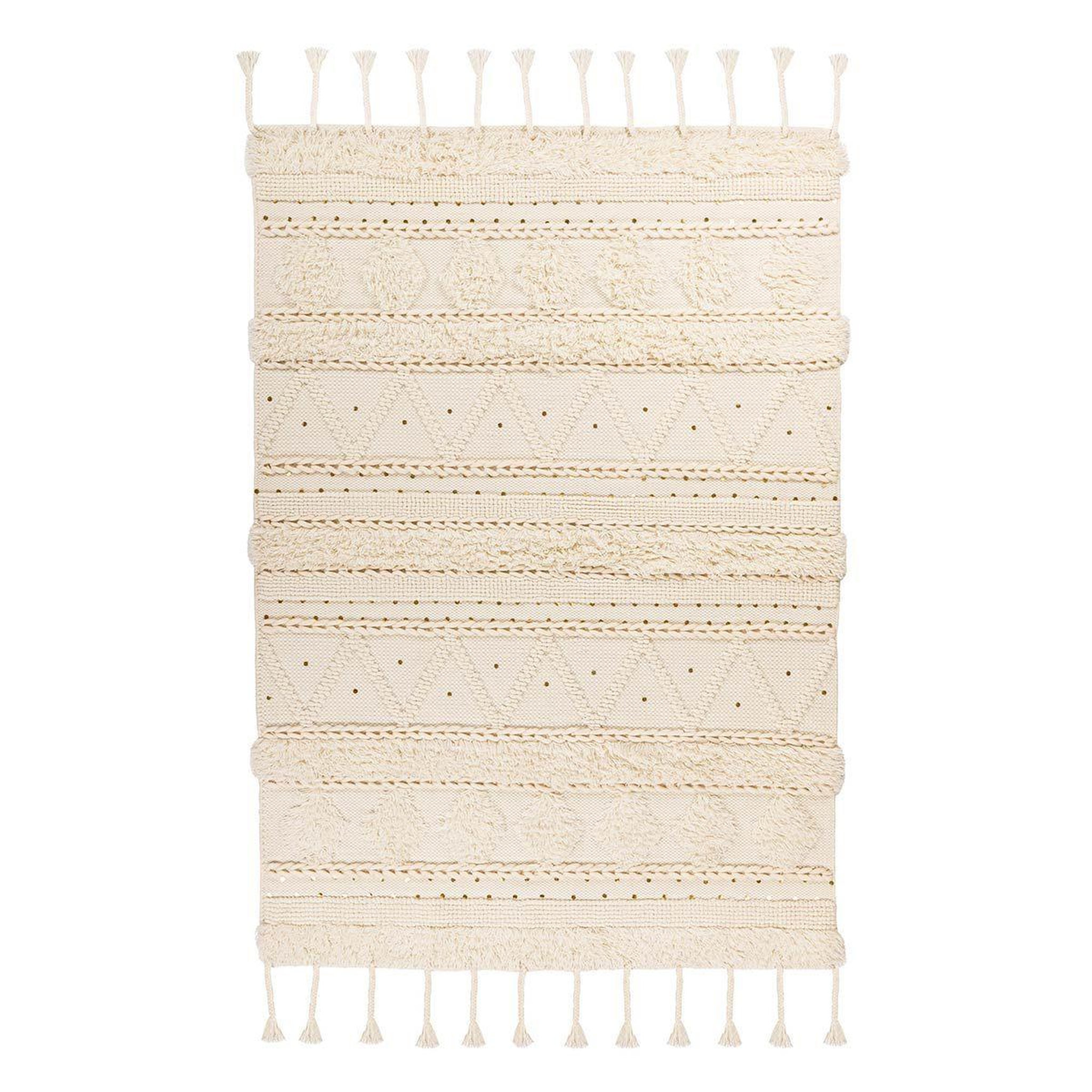 Paris Prix Tapis bohème fait à la main  bohist iii  crème. Coloris disponibles : Beige