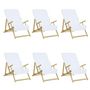 Voir la diapositive 2 : VIDAXL Serviettes de plage 6 pcs blanc 60x135 cm tissu 400 GSM