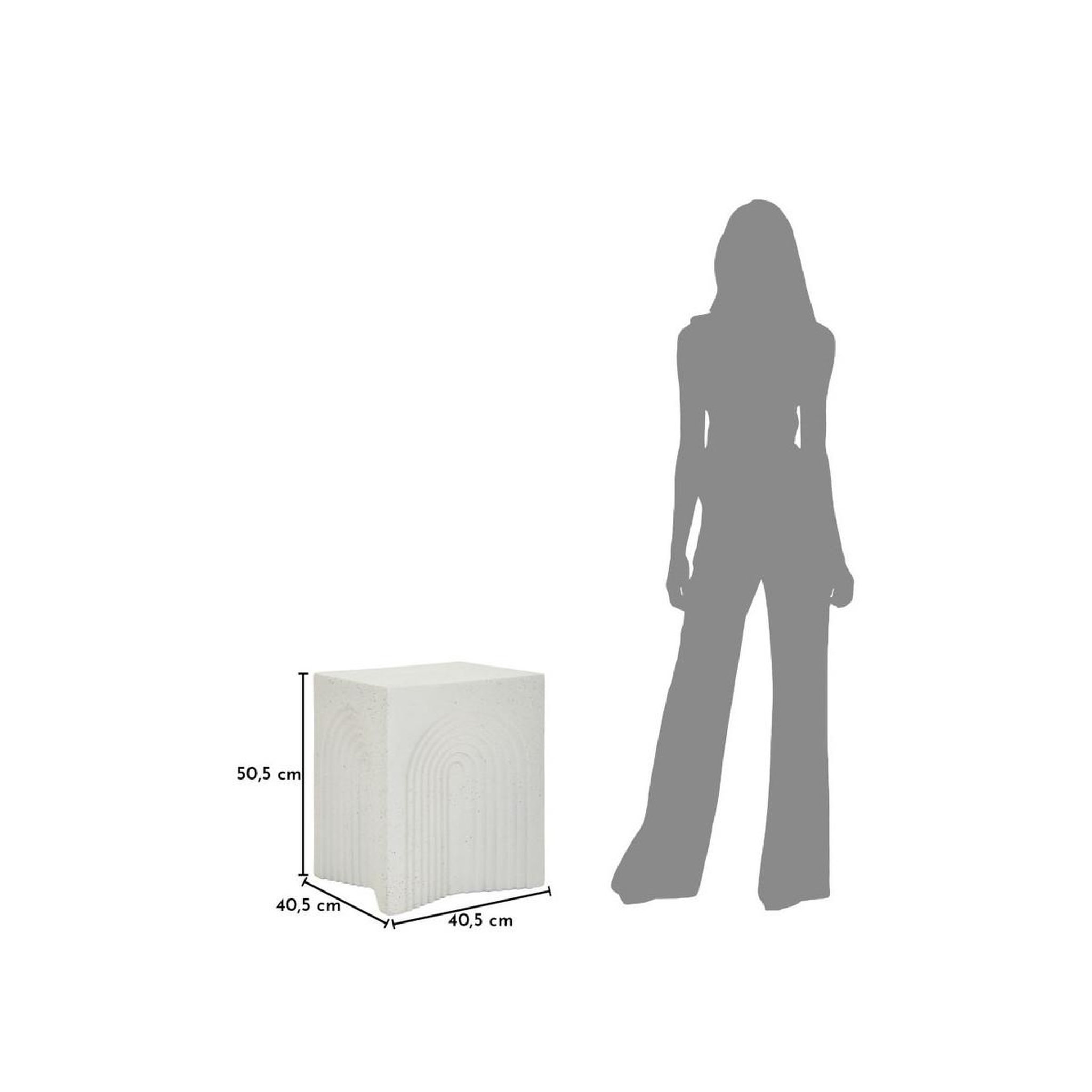 Voir la diapositive 6 : Paris Prix Table d'appoint design  arc  50cm blanc
