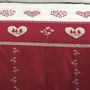 Voir la diapositive 3 : STOF Housse de couette 240x220 MODANE ROUGE + 2 taies coton 57 fils
