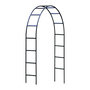 Voir la diapositive 1 : NATURE Pergola arche en acier plastifié vert-  140 x 37 x 240 cm - Nature