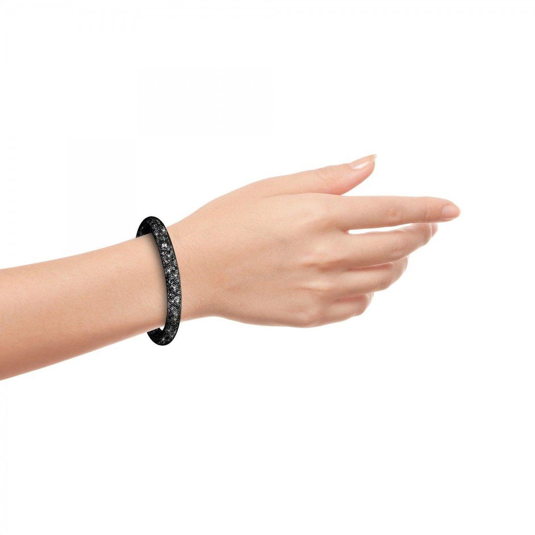 Voir la diapositive 2 : SC CRYSTAL Bracelet noir tube strass par SC Crystal