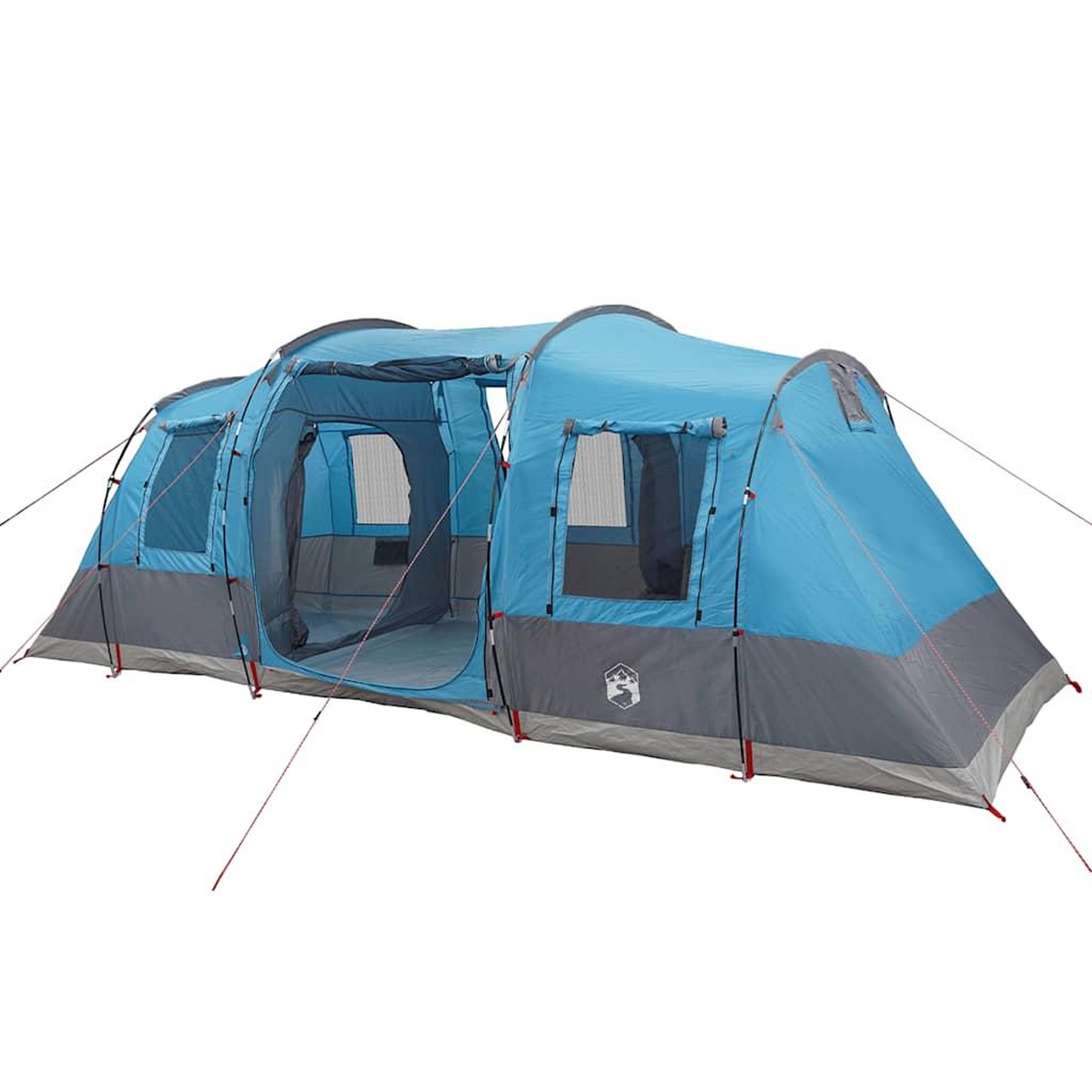 Voir la diapositive 4 : VIDAXL Tente de camping tunnel 4 personnes bleu impermeable