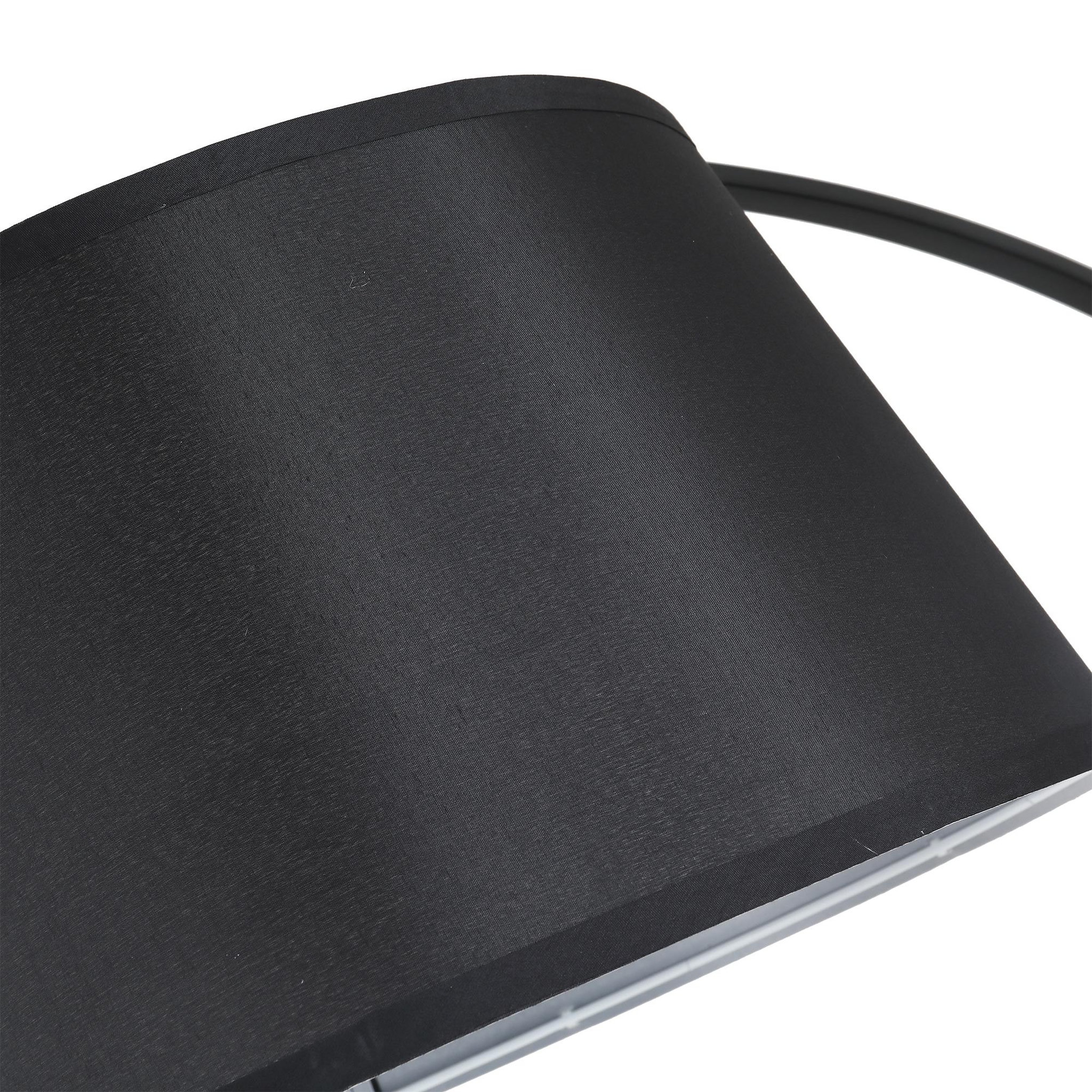 Voir la diapositive 6 : HOMCOM Lampe lampadaire à arc salon courbée - Lampe arceau moderne en métal - Lampadaire sur pied métal lin noir
