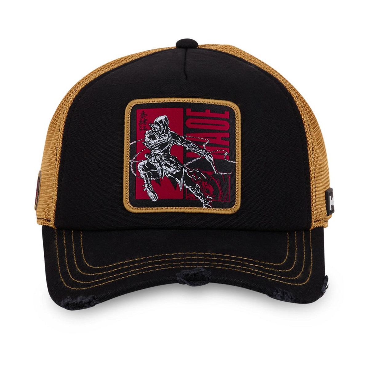 CAPSLAB Casquette trucker premium en bambou avec filet Assassin's Creed Naoe