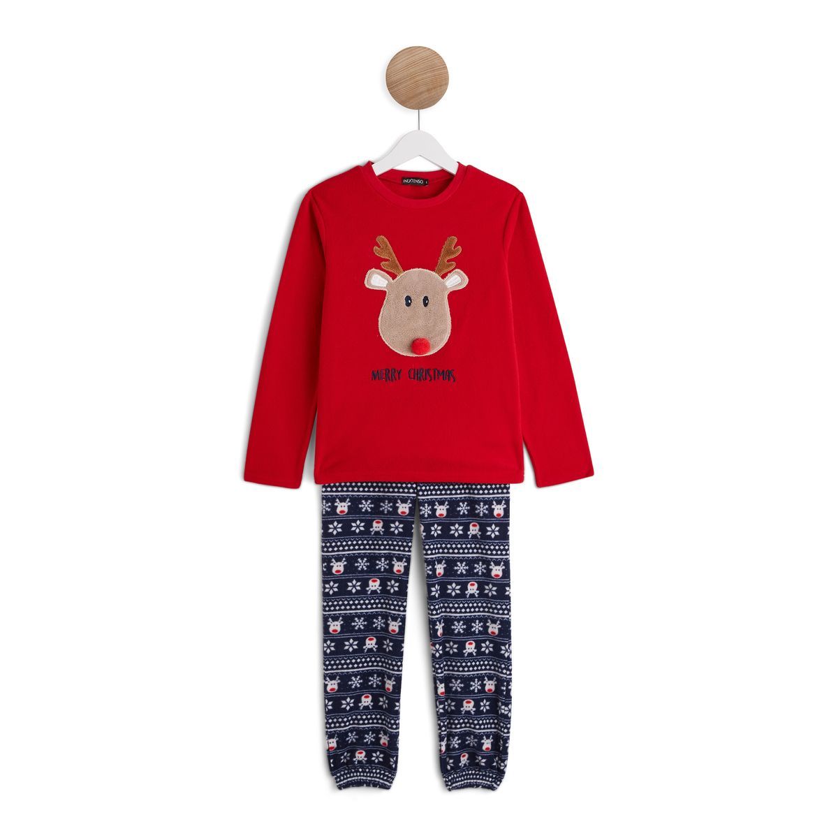 IN EXTENSO Ensemble pyjama polaire renne de noël garçon