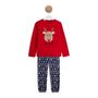 Voir la diapositive 1 : IN EXTENSO Ensemble pyjama polaire renne de noël garçon