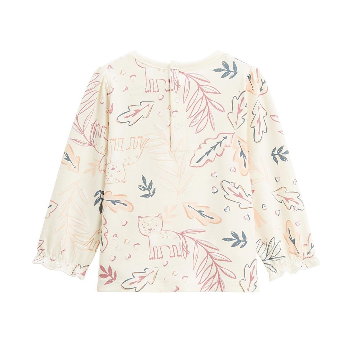 Petit Béguin Ensemble salopette bébé en molleton et t-shirt Matcha