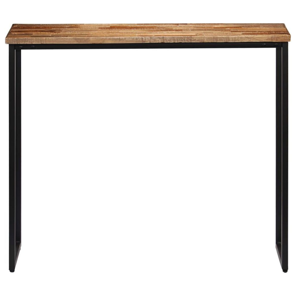 VIDAXL Table console Teck recycle massif 90 x 30 x 76 cm