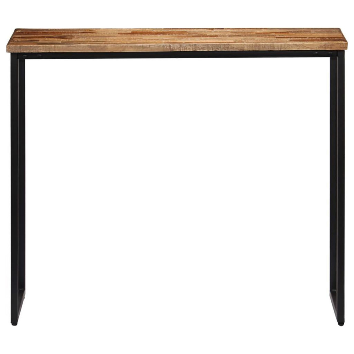 VIDAXL Table console Teck recycle massif 90 x 30 x 76 cm