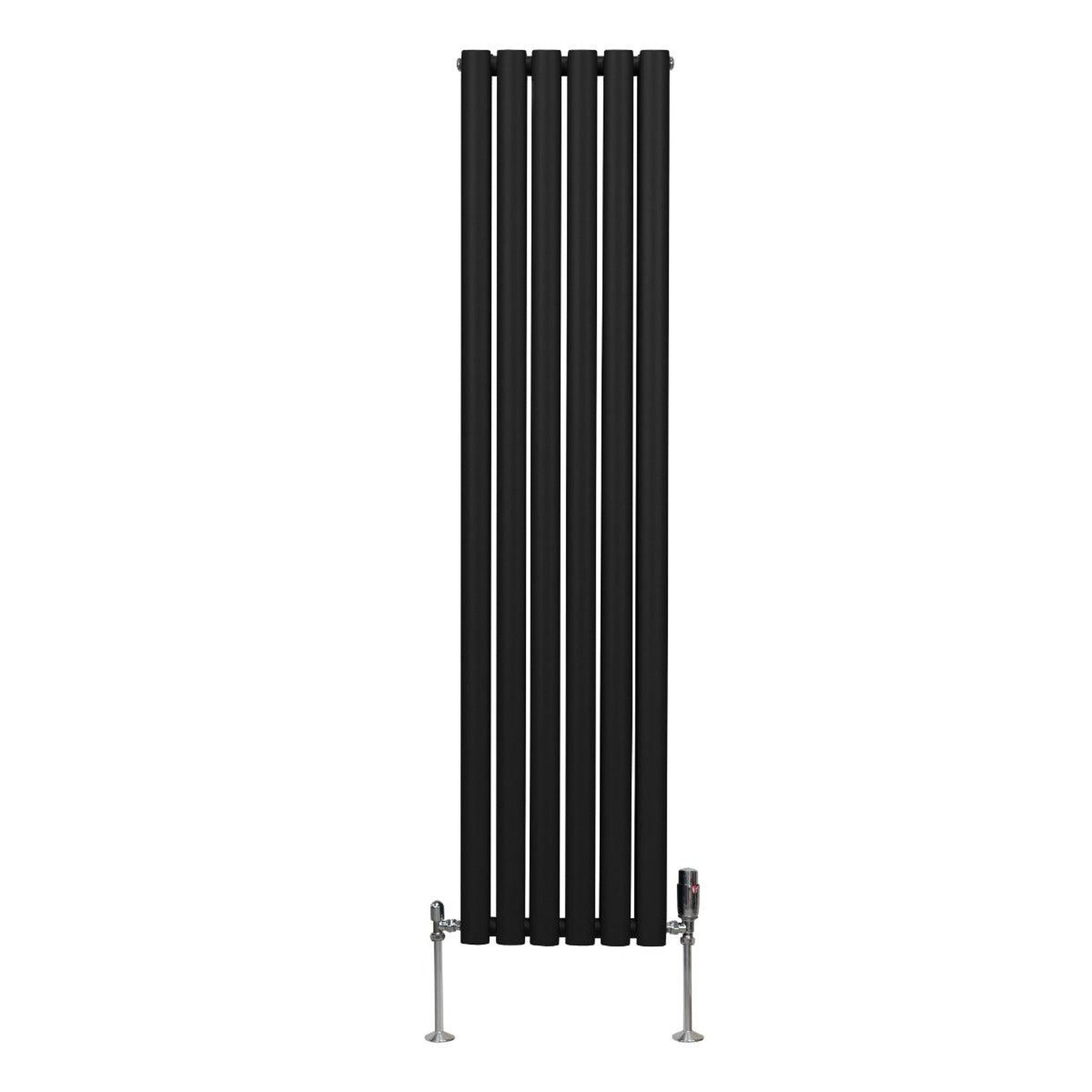 Voir la diapositive 2 : MONSTERSHOP Radiateur à colonnes ovales & robinet, 2 panneaux - 1600 x 360 mm
