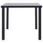 Voir la diapositive 3 : VIDAXL Table a manger Noir et gris beton 180x90x75 cm MDF