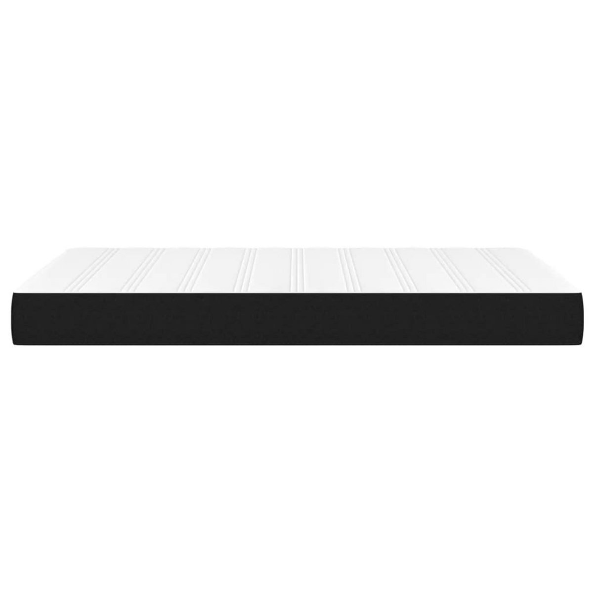 VIDAXL Matelas de lit a ressorts ensaches Noir 120x200x20 cm Tissu