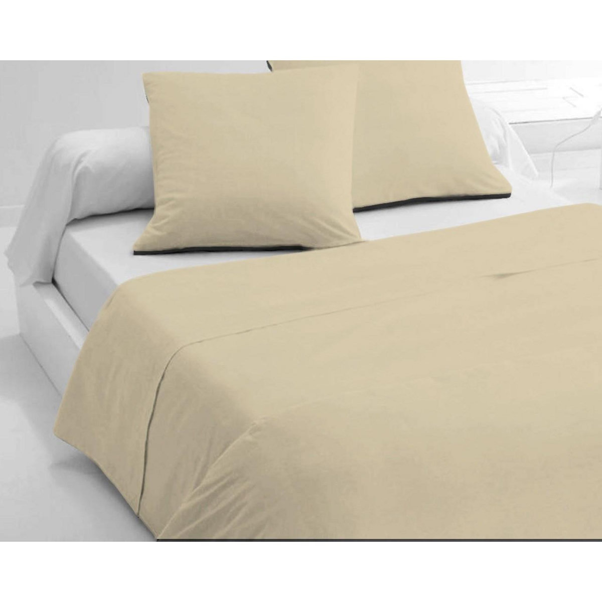 Home collection Drap plat 100% coton uni