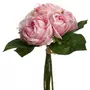 ATMOSPHERA Bouquet de Fleurs  9 Roses  30cm Rose