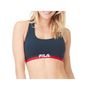 Voir la diapositive 4 : FILA Lot de 3 Brassières coton Fila FU6048 Gris, Navy et Blanc