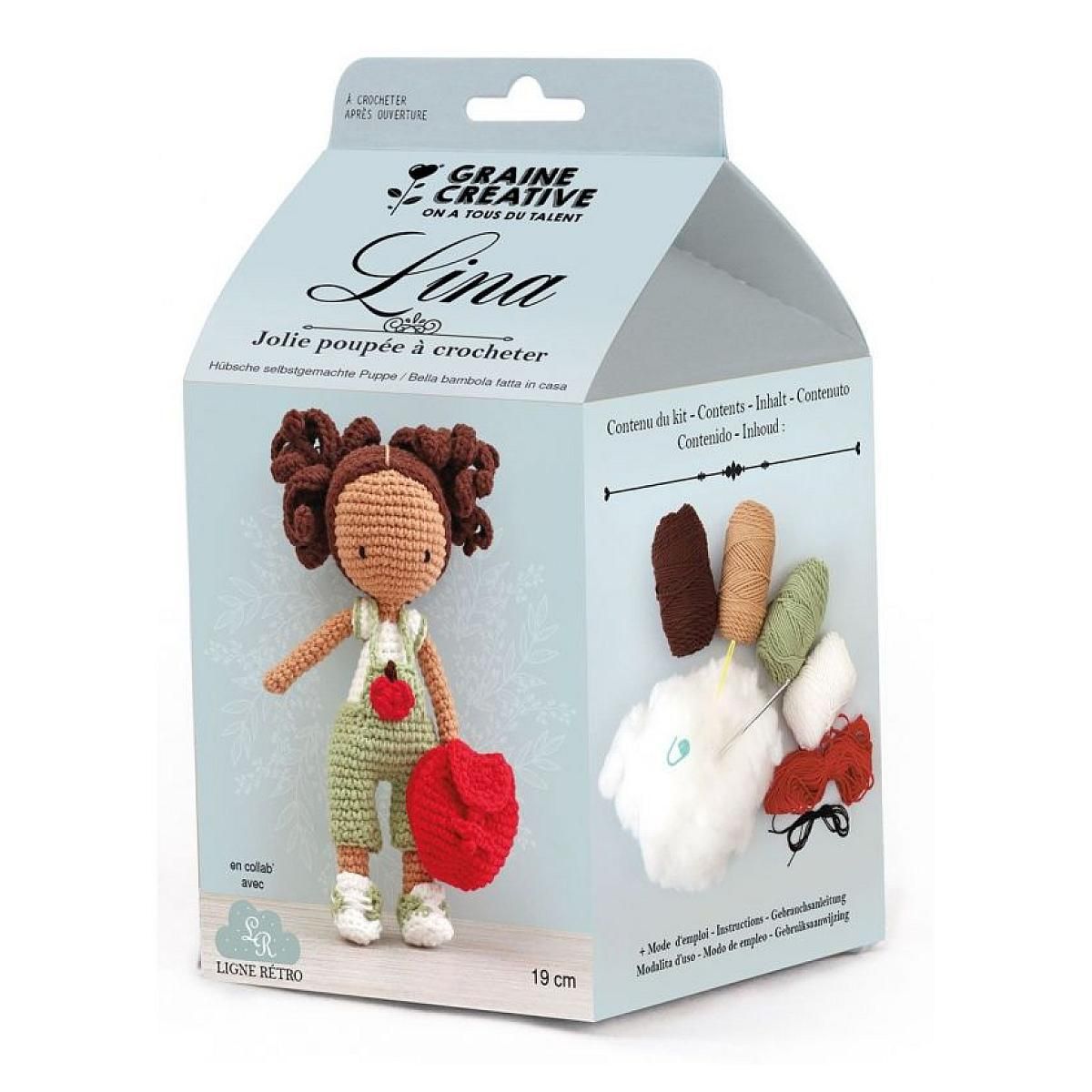 Graine créative Kit crochet poupee - Lina