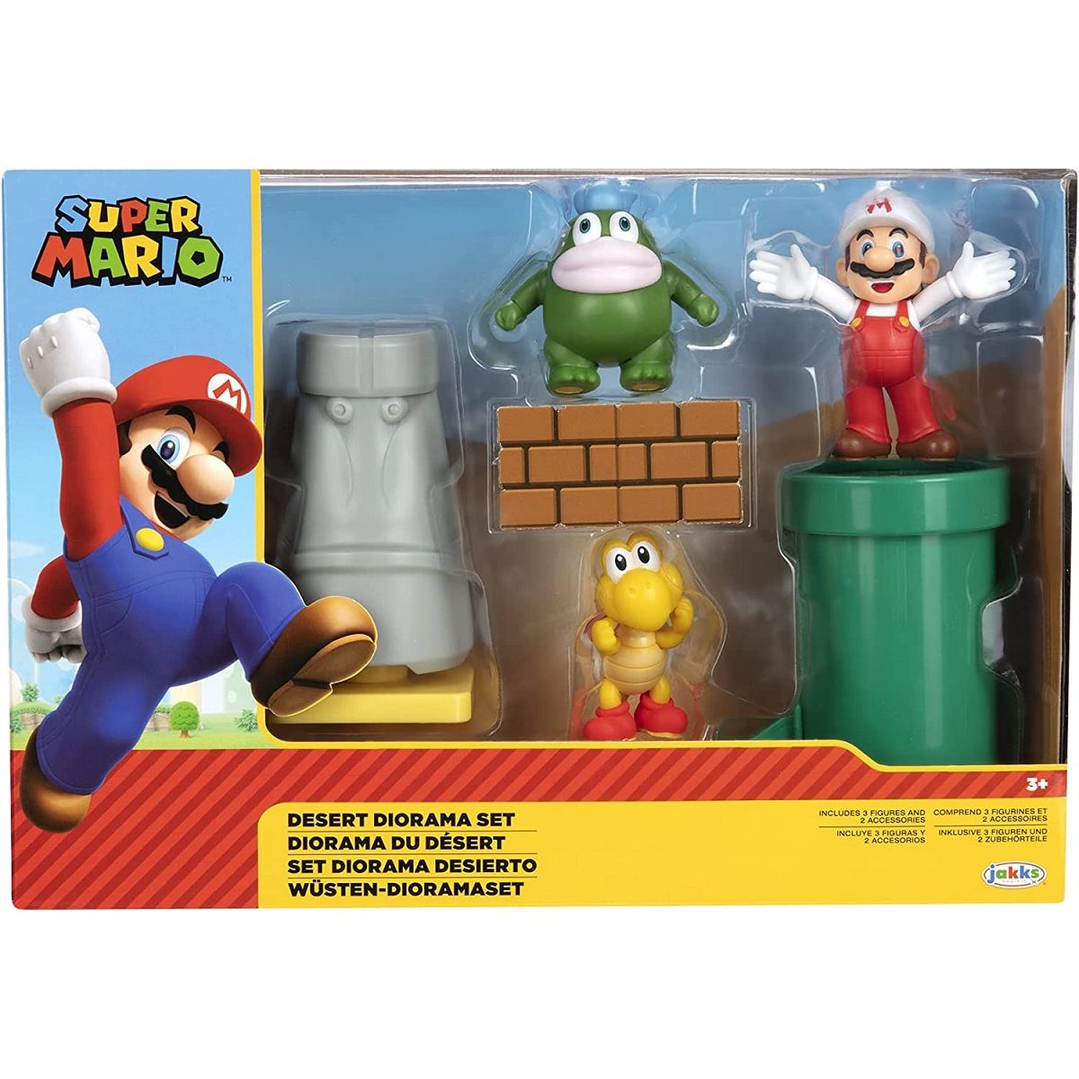 JAKKS PACIFIC Set Diorama Super Mario 5 Figurines