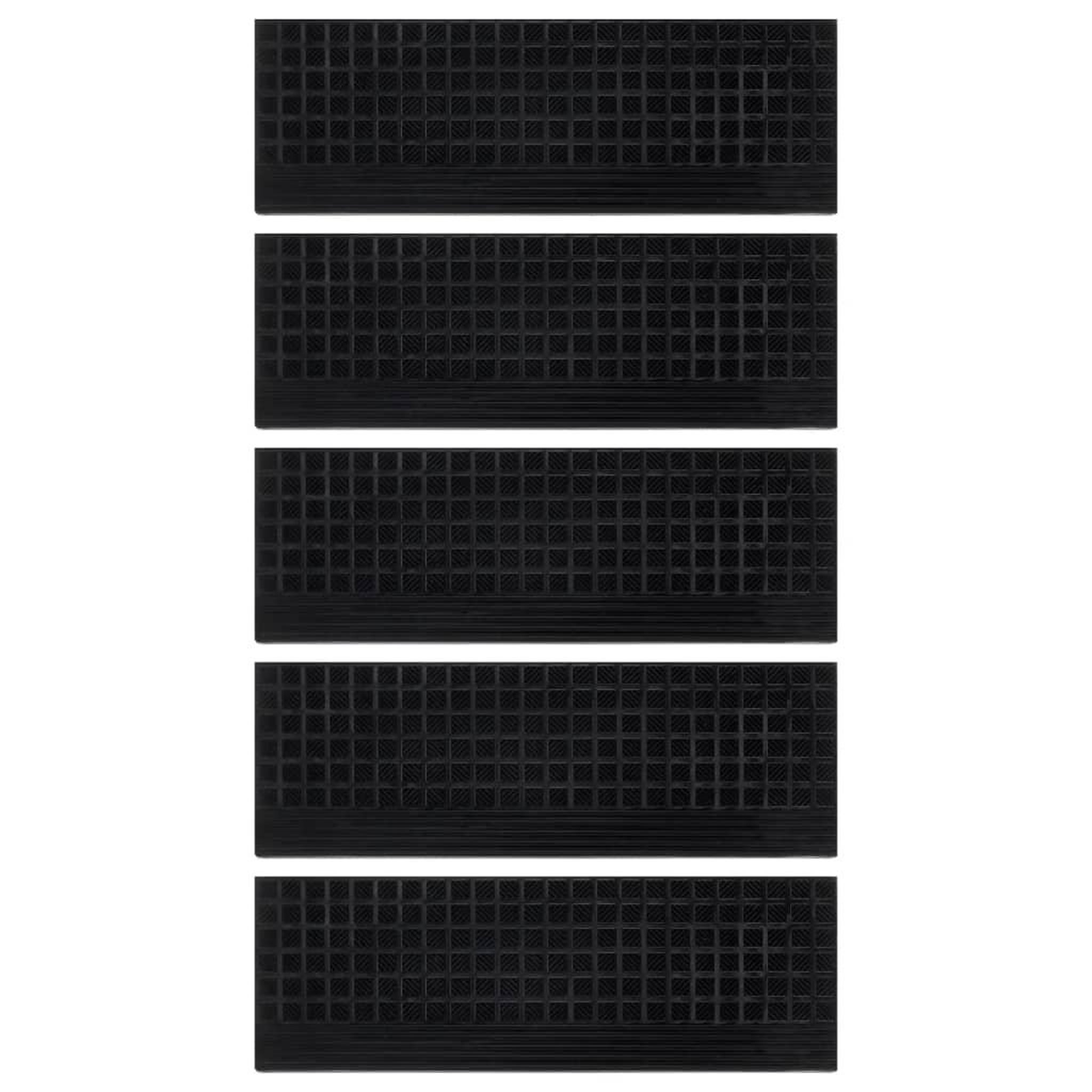 Voir la diapositive 3 : VIDAXL Marches d'escalier 5 pcs 25x75 cm caoutchouc