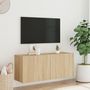 Voir la diapositive 3 : VIDAXL Meuble TV mural chene sonoma 100x30x41 cm