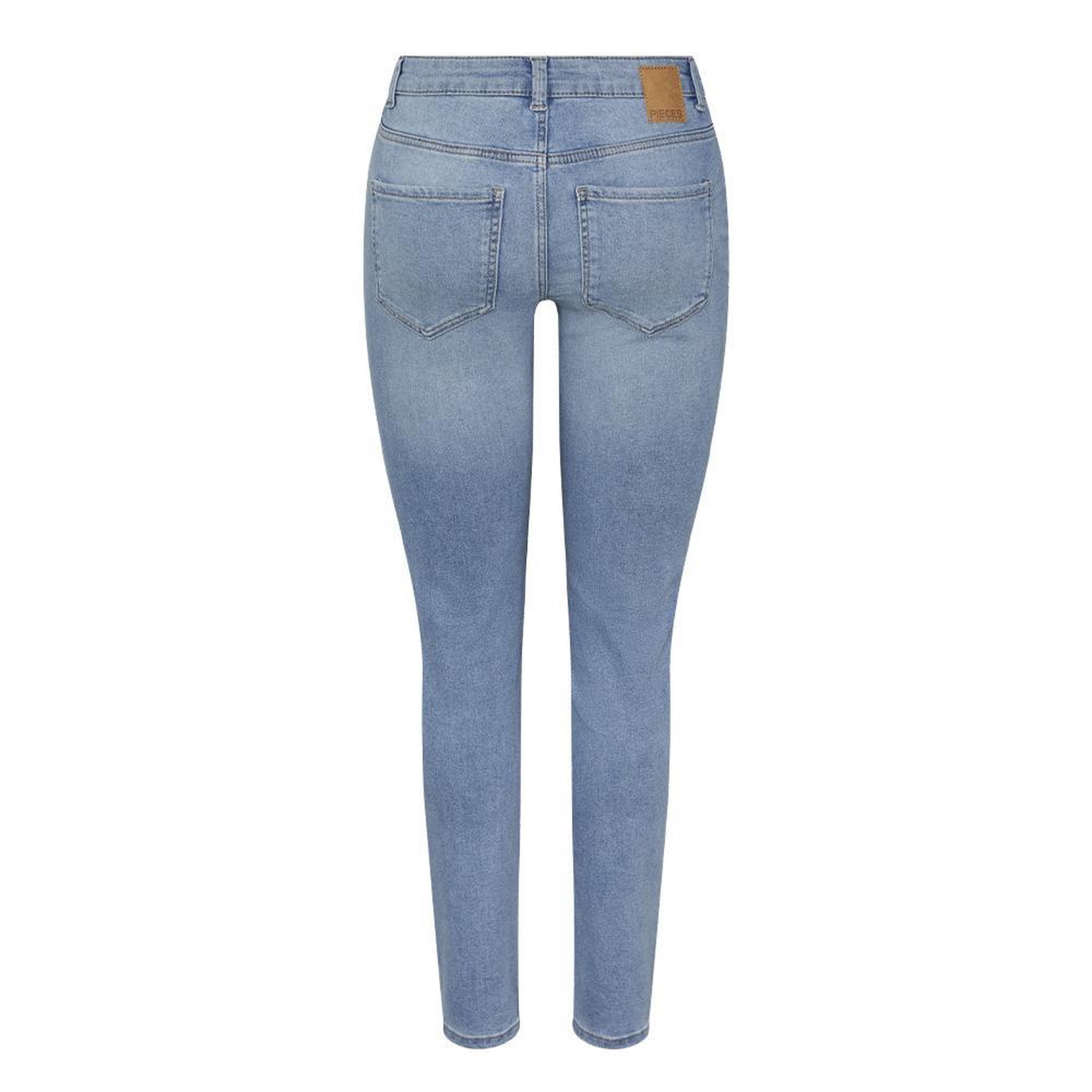 Voir la diapositive 2 : Pieces Jean Slim Bleu Femme Pieces Nunnas