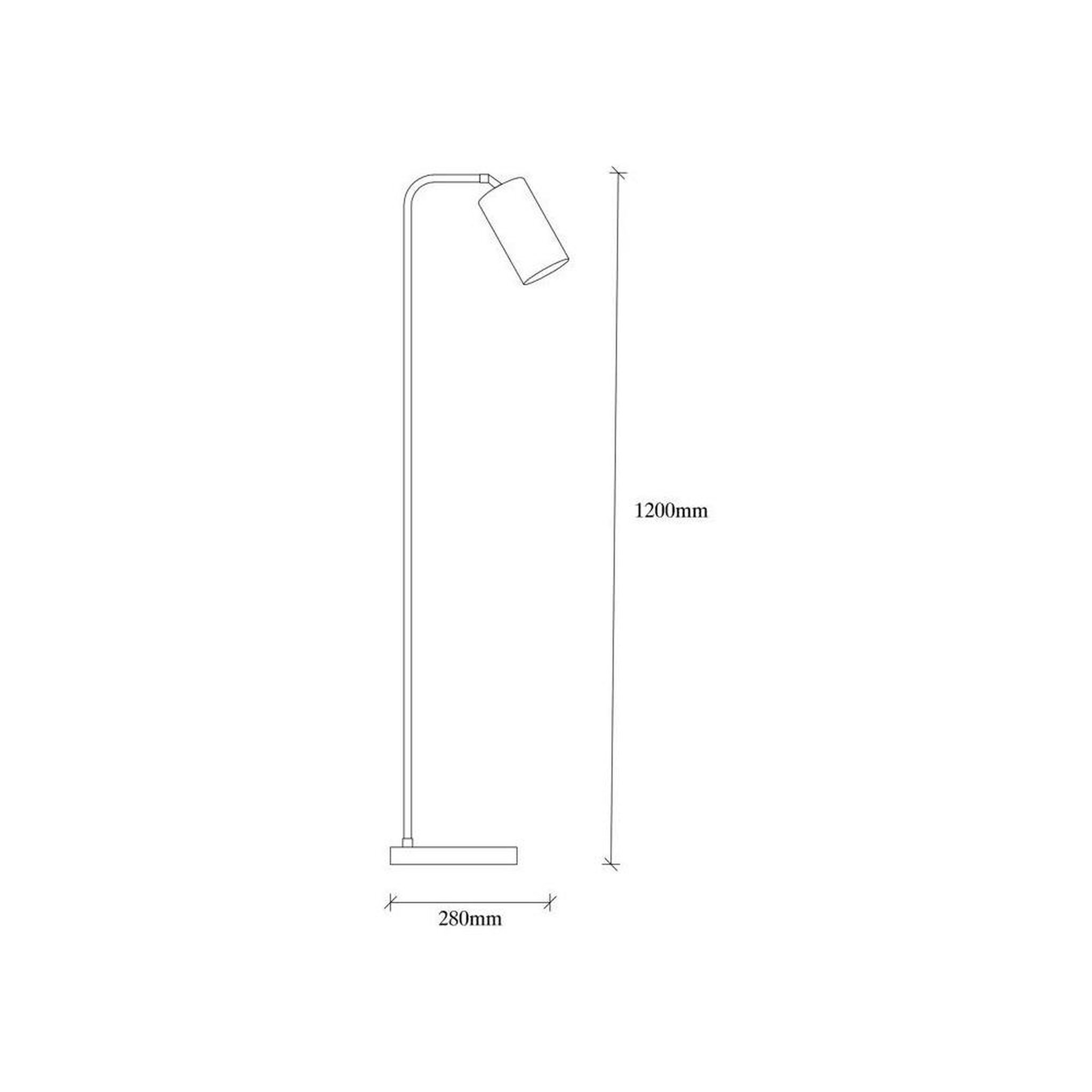 Voir la diapositive 6 : Lampe sur pied industrielle métal Emek 4081 noir vintage, abat-jour cylindrique, 120 cm, éclairage dirigé