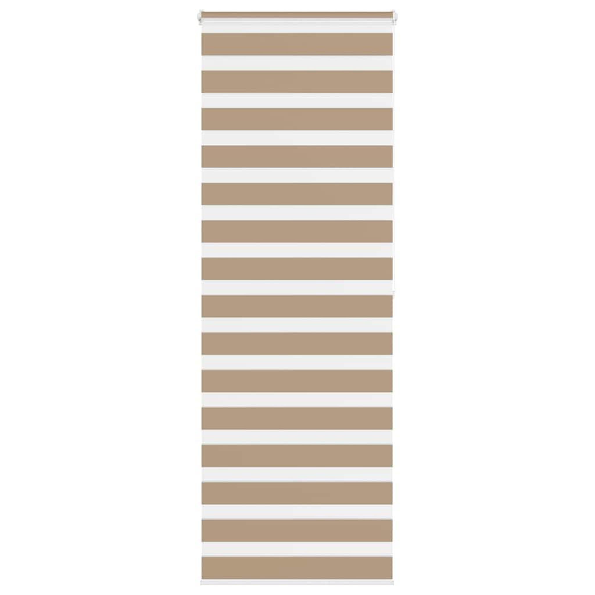 VIDAXL Store zebre marron sable largeur du tissu 85,9 cm polyester