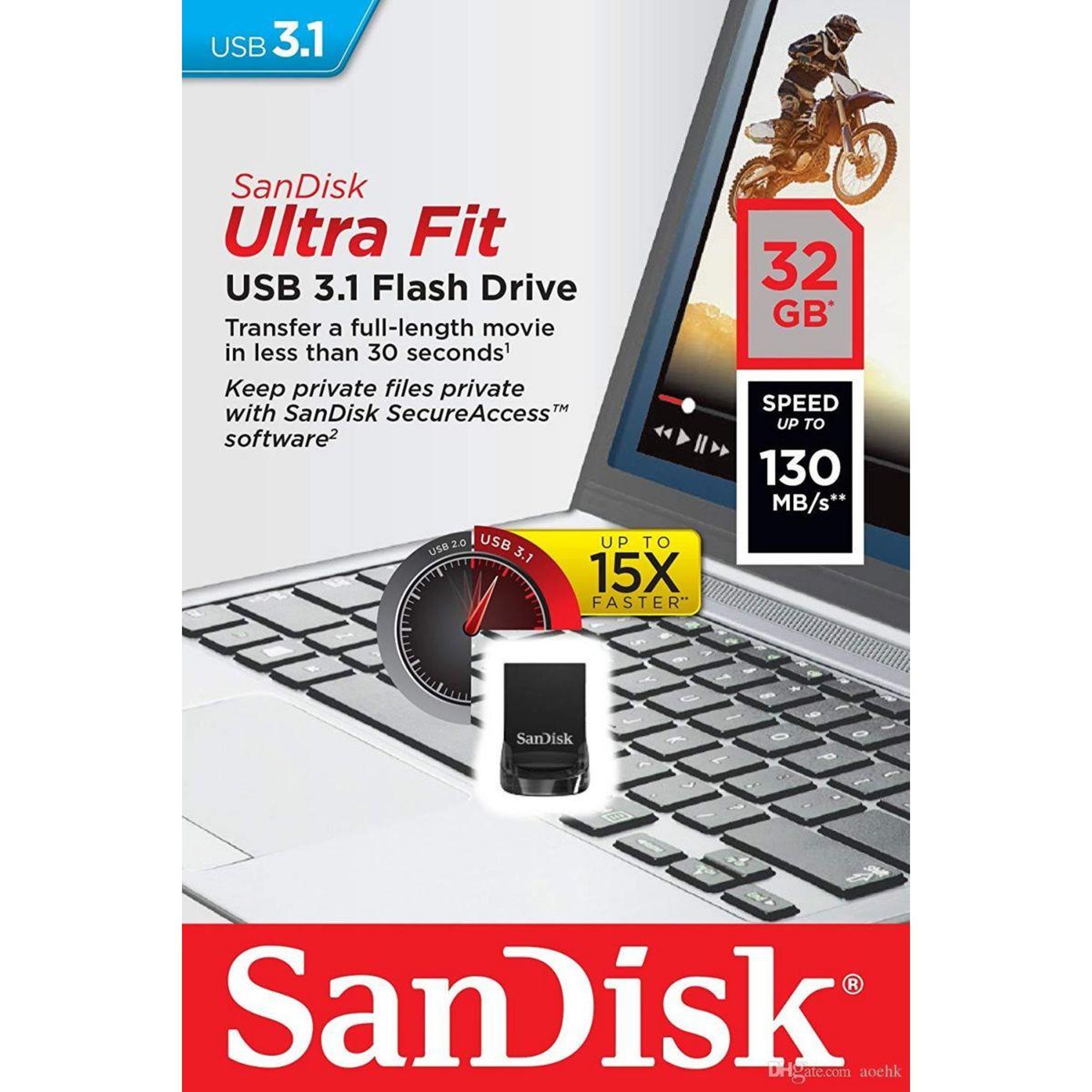 SANDISK Clé USB 32GO USB 3.1o Ultra Fit