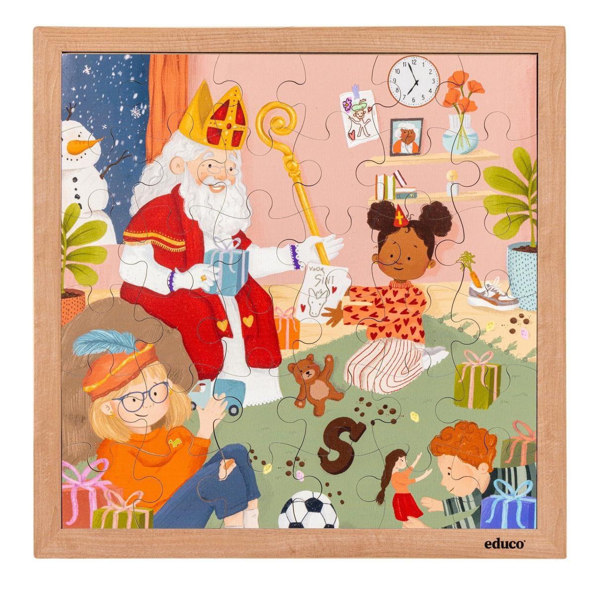 Voir la diapositive 2 : EDUCO Célébration - Saint-Nicolas — 36 pièces de puzzle