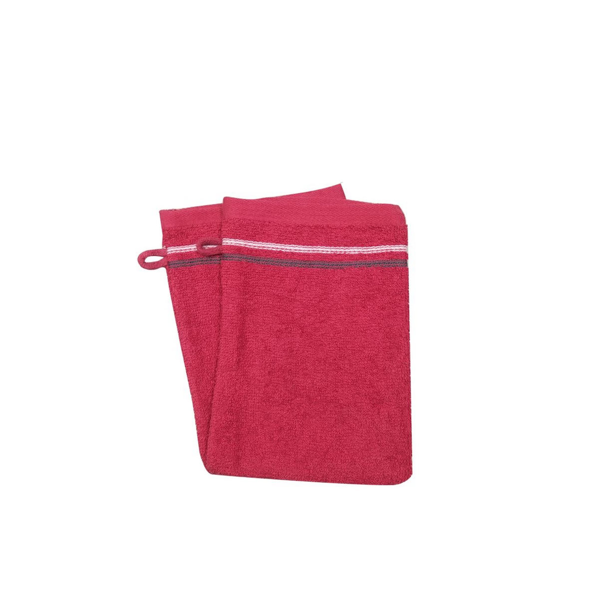 ACTUEL Lot de 2 gants de toilette fantaisie en coton 360gsm