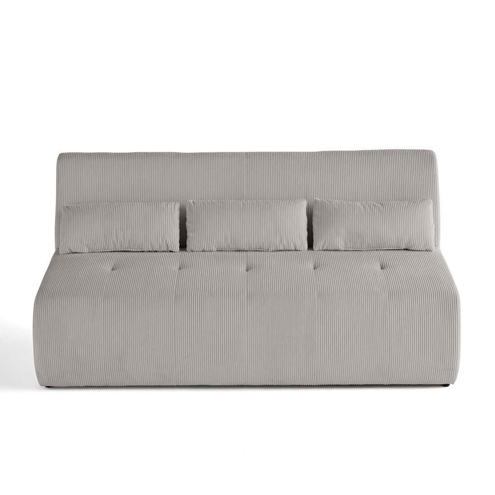 Voir la diapositive 6 : LISA DESIGN Onyx - canapé droit 3 places - en velours côtelé
