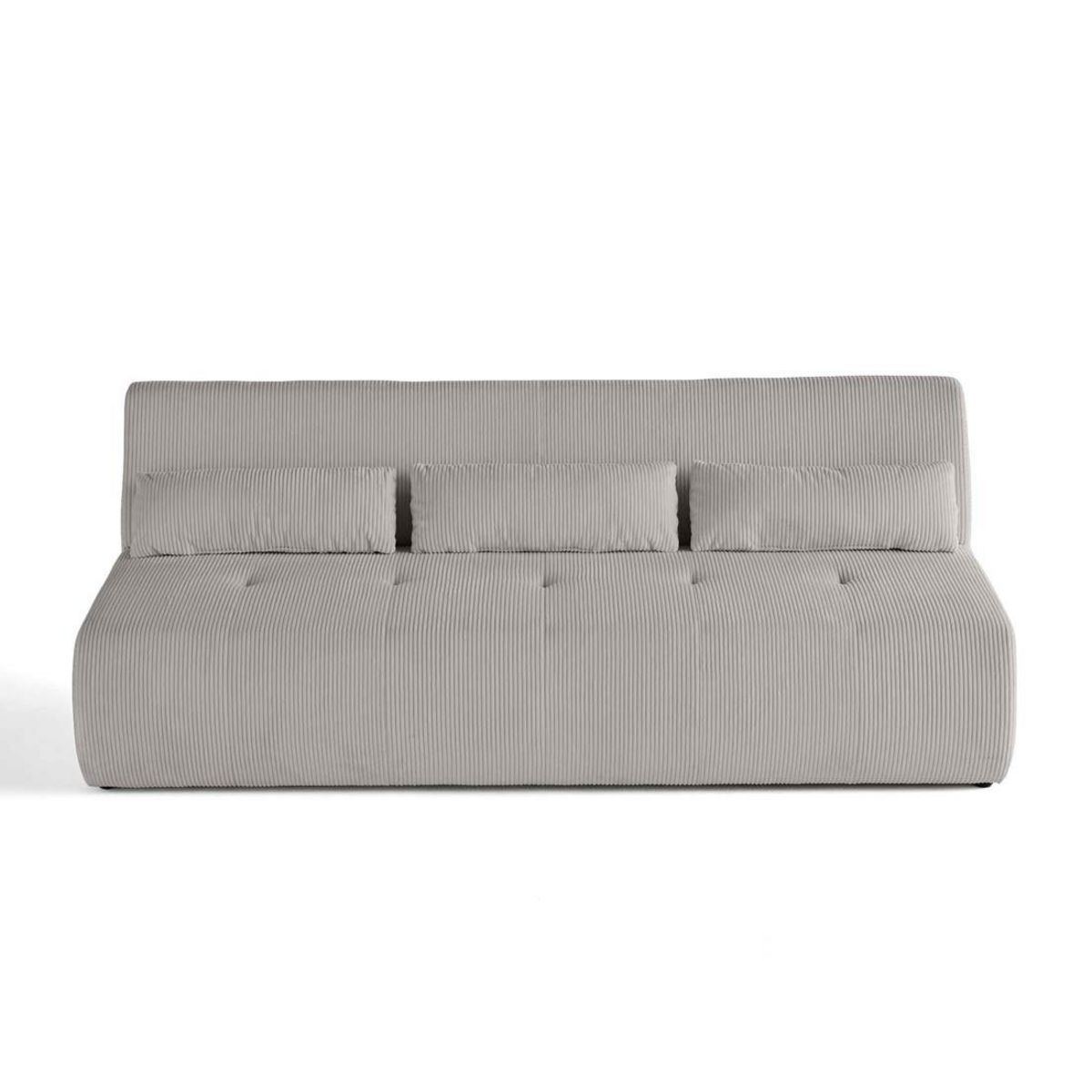 LISA DESIGN Onyx - canapé droit 3 places - en velours côtelé