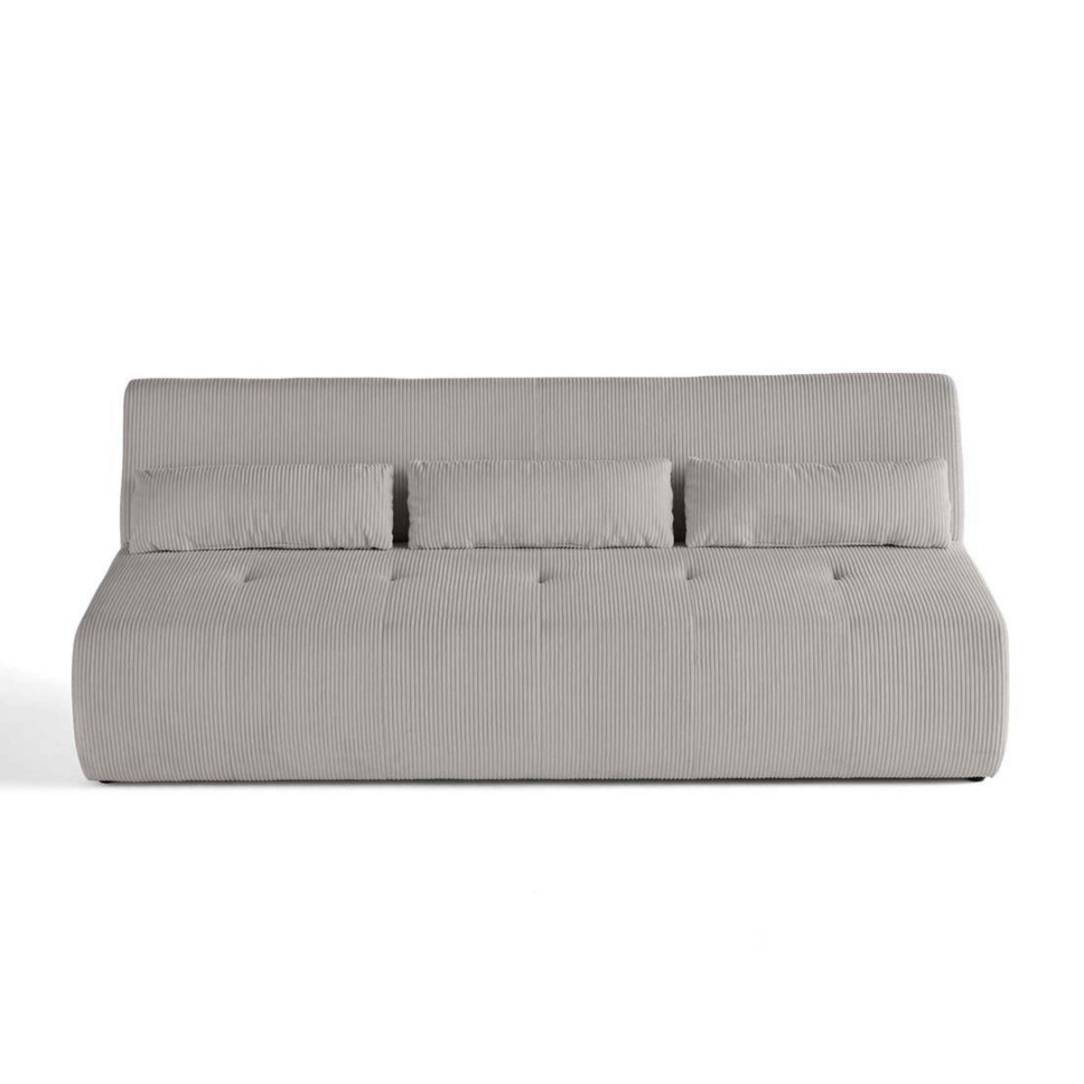 LISA DESIGN Onyx - canapé droit 3 places - en velours côtelé