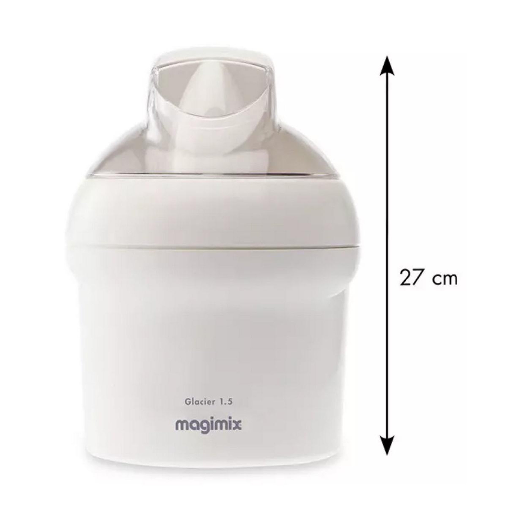 Voir la diapositive 2 : MAGIMIX Sorbetière 1.5l 15w blanc - 11667