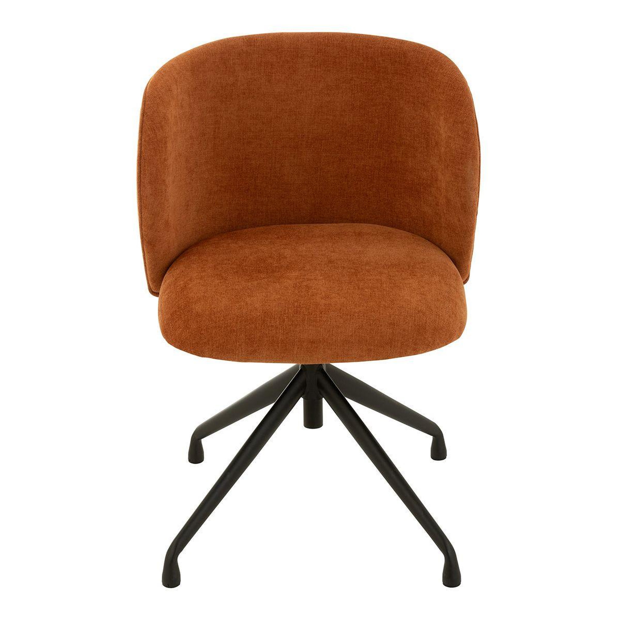 Voir la diapositive 2 : J-LINE Chaise pivotante design  gena  56cm rouille