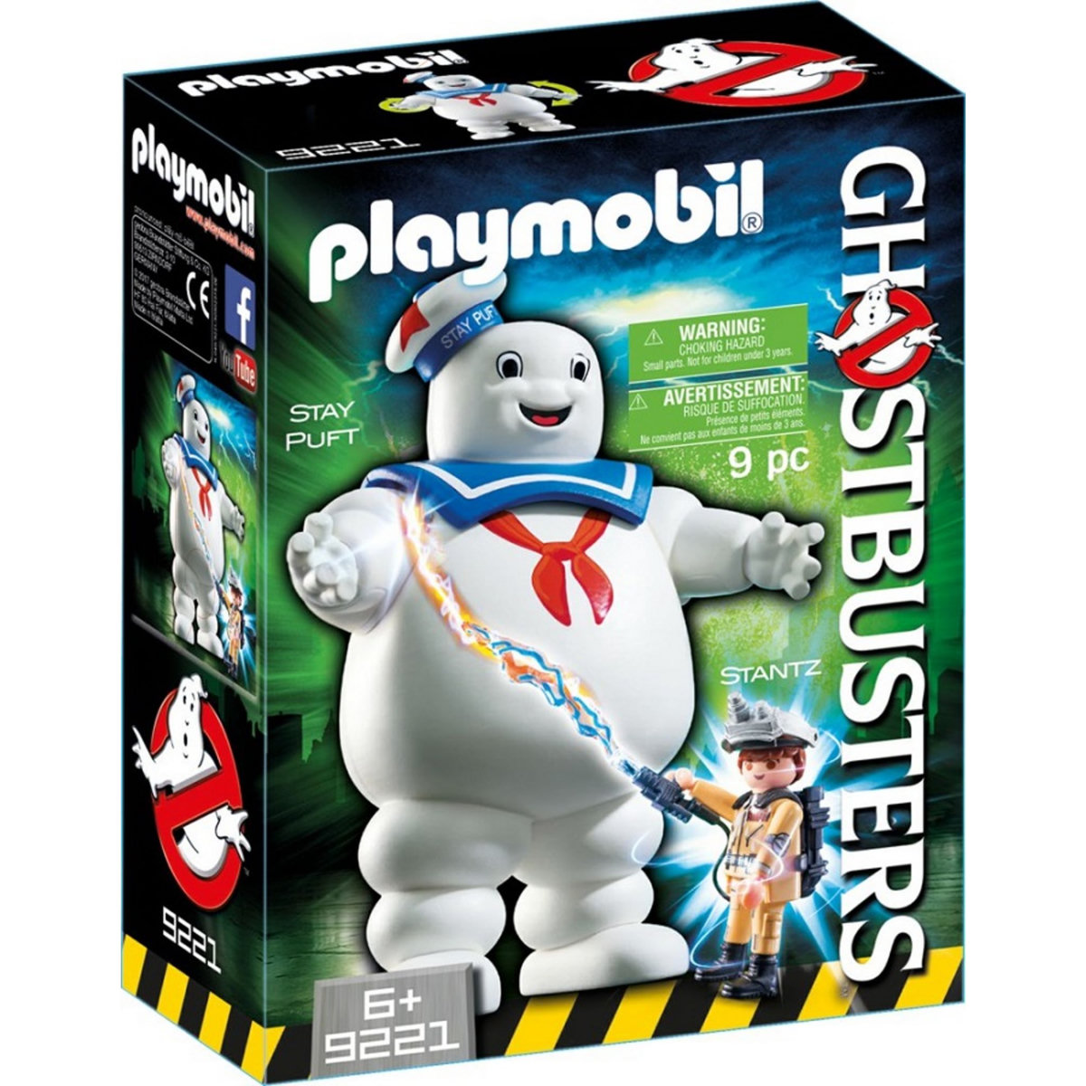 PLAYMOBIL 9221 - Ghostbusters - Fantôme Stay Puft et Stantz