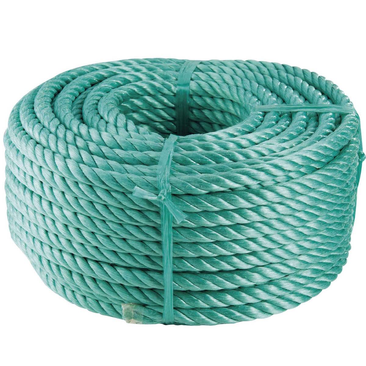 Corderies tournonaises Corde en polyester verte  40m, Ø10mm