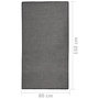 Voir la diapositive 6 : VIDAXL Tapis a tissage plat d'exterieur 80x150 cm Gris