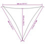 Voir la diapositive 6 : VIDAXL Voile d'ombrage 160 g/m^2 Vert clair 4x4x4 m PEHD