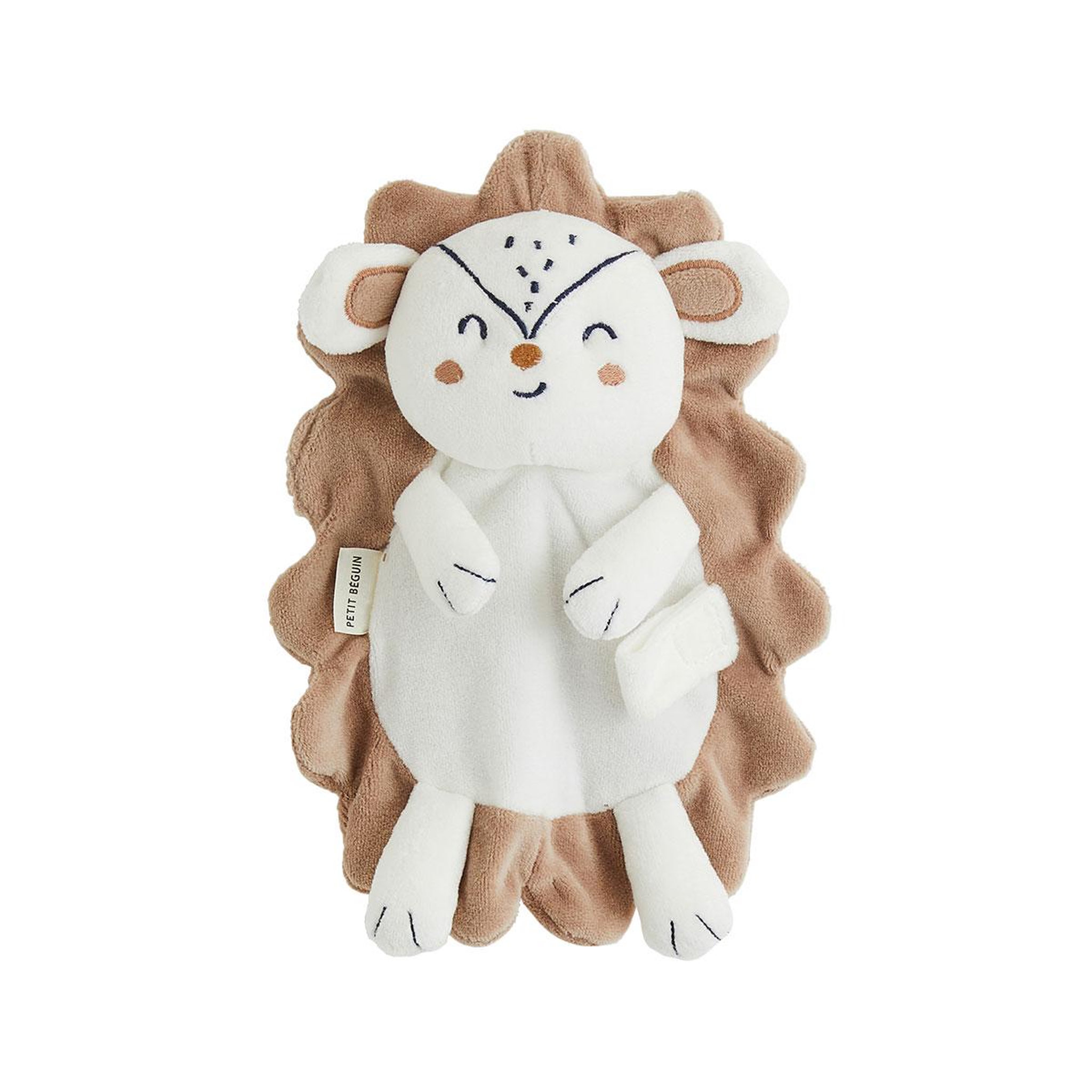 PETIT BEGUIN Doudou emile - mixte. Coloris disponibles : Marron