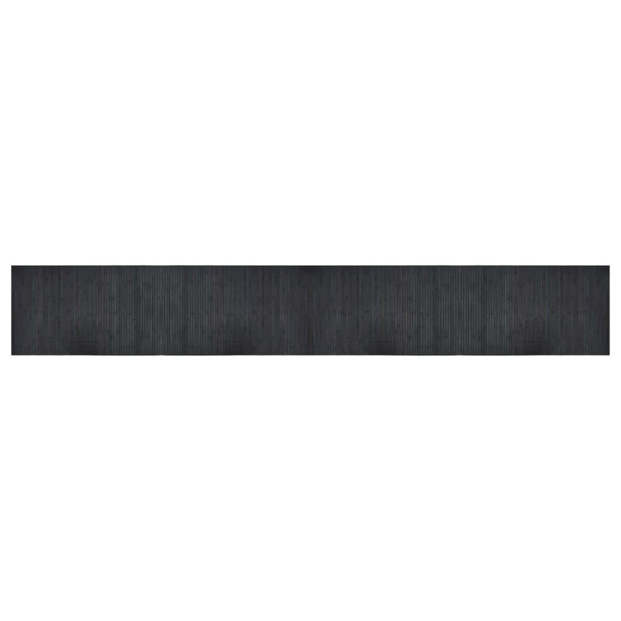 Voir la diapositive 2 : VIDAXL Tapis rectangulaire gris 60x400 cm bambou