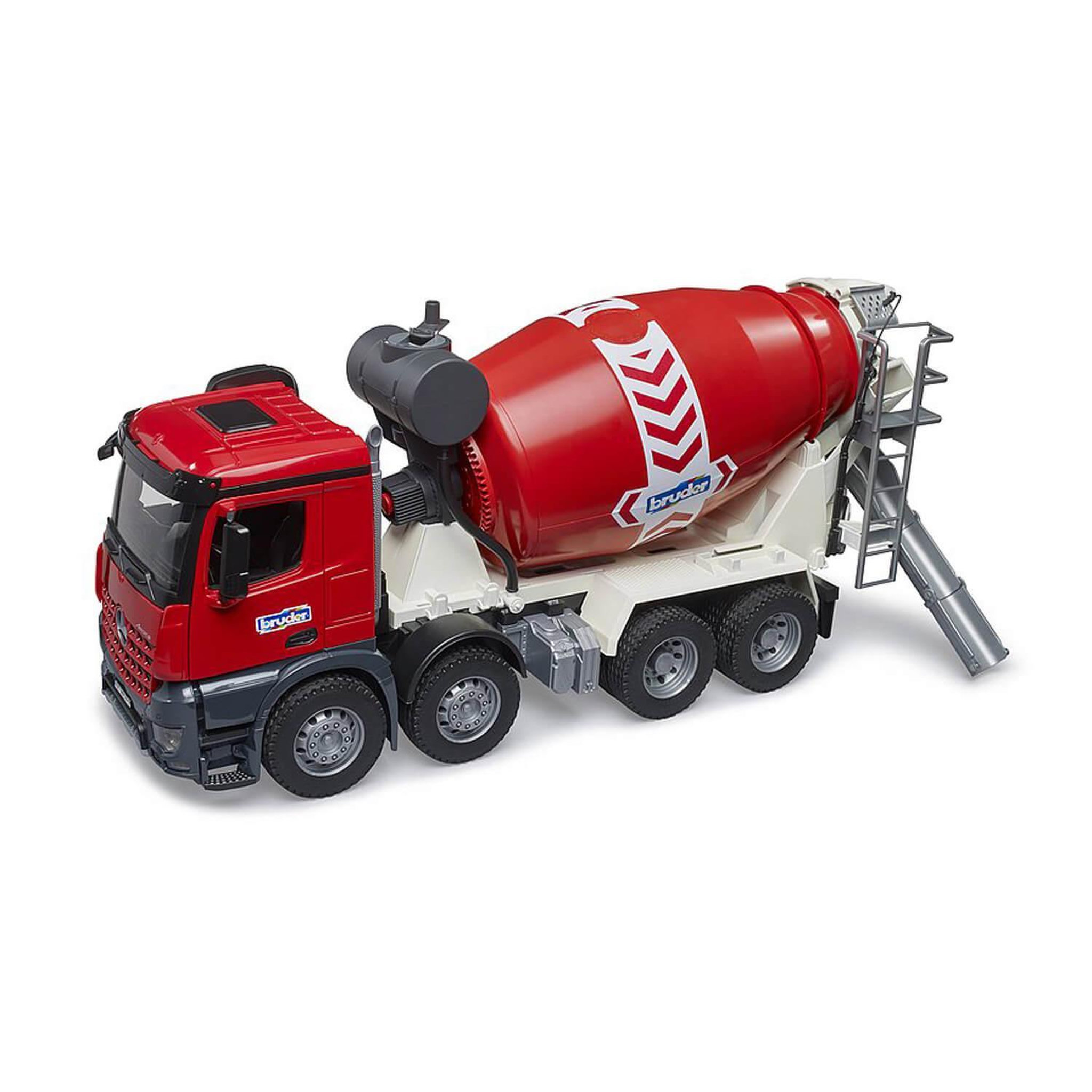 Voir la diapositive 3 : Bruder Camion-bétonnière Bruder MB Arocs rouge