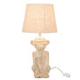 Voir la diapositive 2 : Paris Prix Lampe à Poser Design  Singe Ciment  46cm Beige
