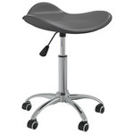 VIDAXL Chaise de bureau Gris Similicuir