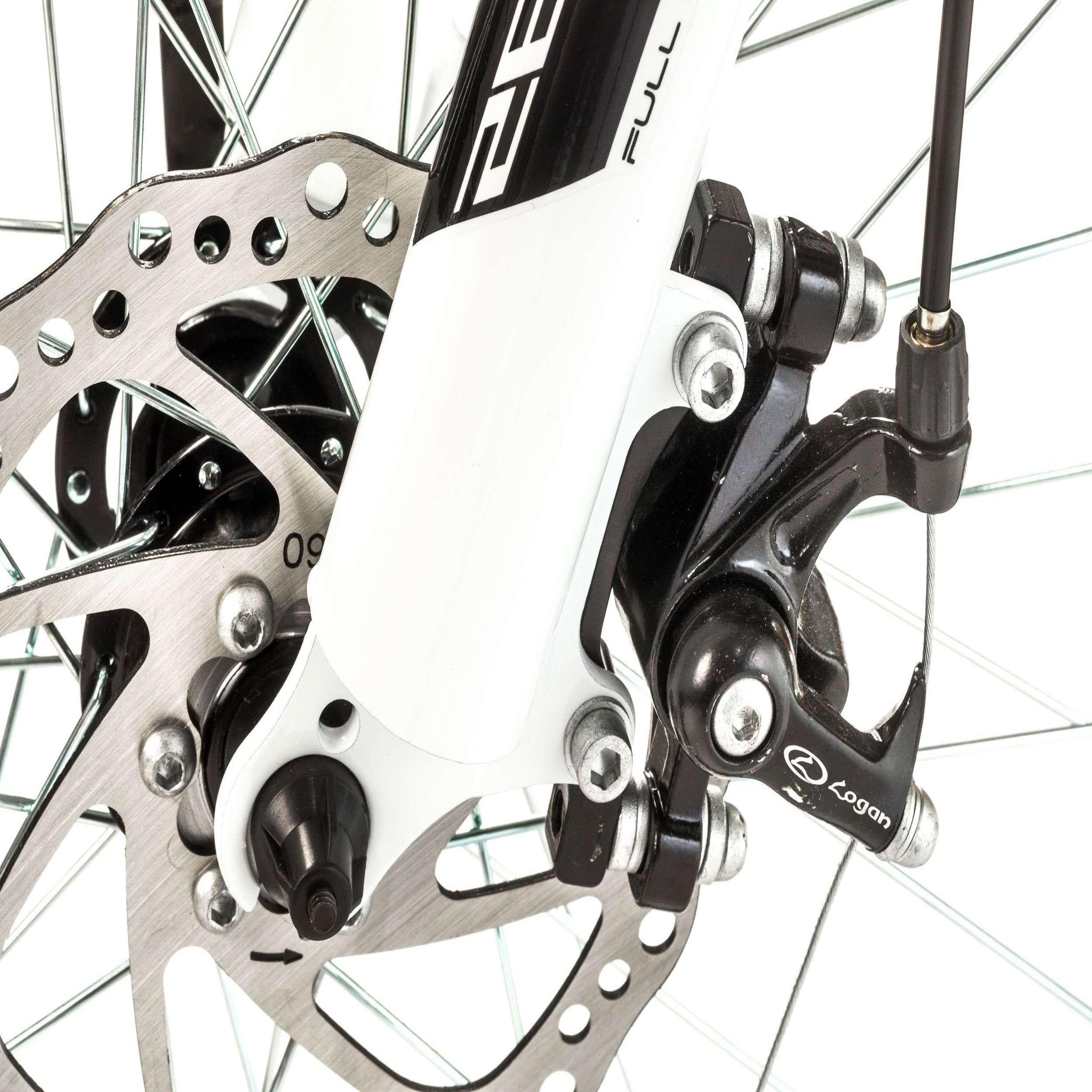 Voir la diapositive 3 : Vélo VTT 26'' Femme - Cadre Tout Suspendu - Double freins à disques - 21 Vit. - Poignée à Gâchettes & dérailleur Shimano