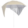 Voir la diapositive 1 : VIDAXL Parasol de plage avec parois laterales sable 215 cm