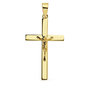 Voir la diapositive 1 : L'ATELIER D'AZUR Pendentif  - Médaille Christ sur la Croix Or 18 Carats 750 Jaune - Chaines Offertes