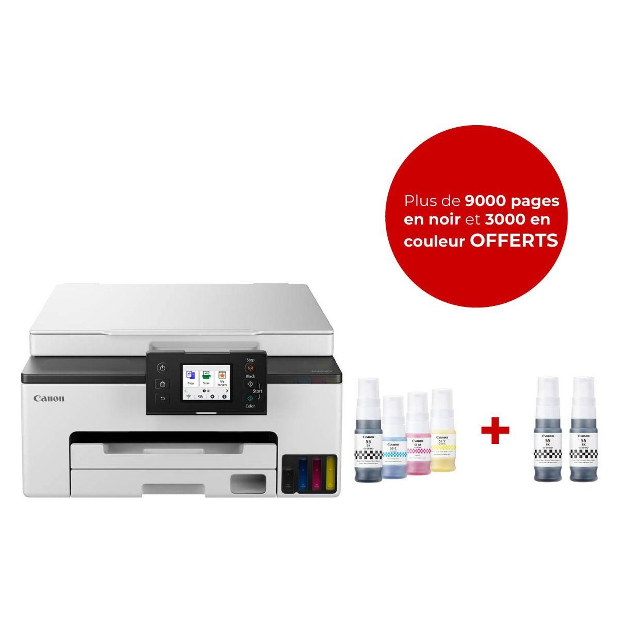 Canon Imprimante jet d'encre Megatank Maxify GX1050 Multi Pack