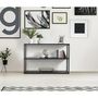 Voir la diapositive 2 : DIVERS Bibliothèque étagère design en métal Madison - L. 120 x H. 80 cm - Noir